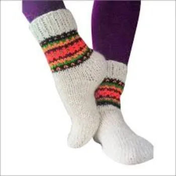 White Girls Woolen Socks